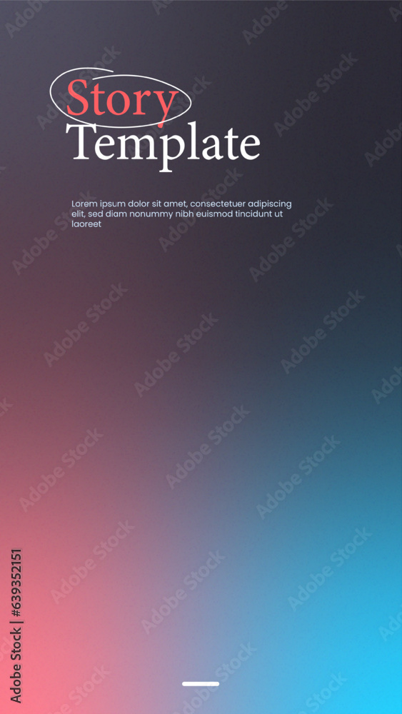 Simple vertical gradient background. Social media story template vector illustration.