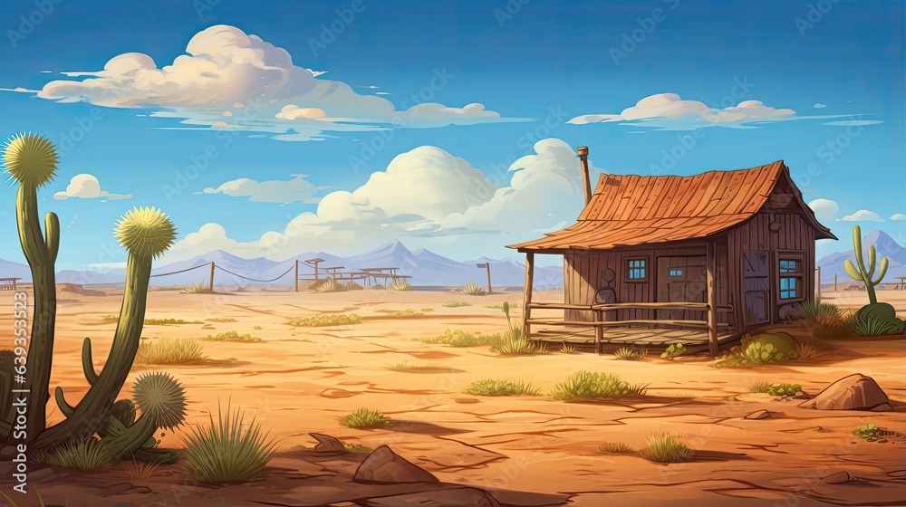 Fotografie A Cabin in the desert