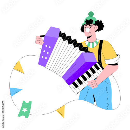 Clown Musician 