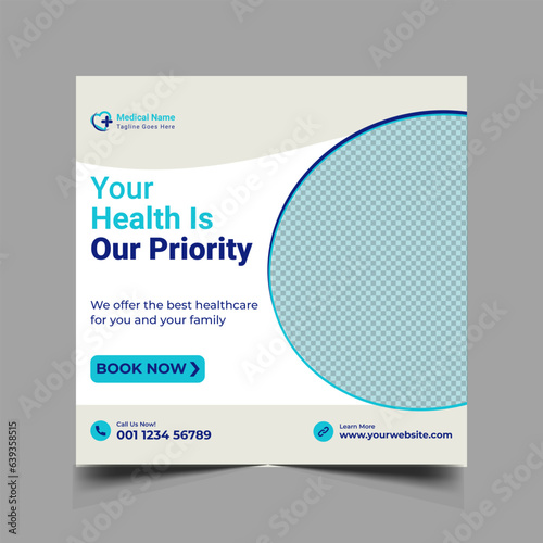 Medical social media template 