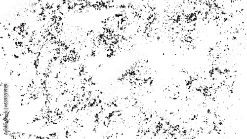 Black blobs isolated on white. Ink splash. Brushes droplets. Grainy texture background. Digitally generated image. 