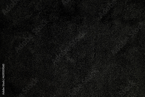 Old Rough Dirty Black Scratch Grunge Black Distressed Noise Grain Overlay Texture Background. Dust Powder Particles.