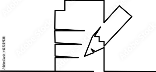 Last will and testament document on scroll outline icon.