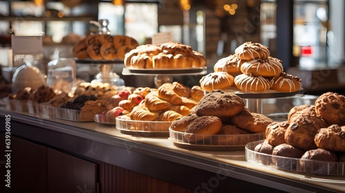 Baked goods in a bakery