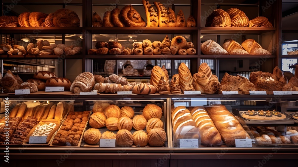 Baked goods in bakery