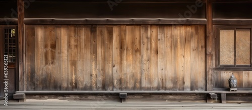 Part of an old wooden house from Japan