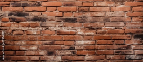 Texture of a wall made of bricks