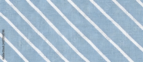 Blue and white linen print with a rustic farmhouse stripe pattern