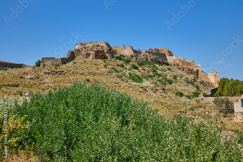 Ancient stone fortress of Sagunto Castle on the top of mountain © Anna Baranova