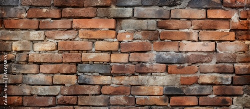 Texture of a wall made of bricks