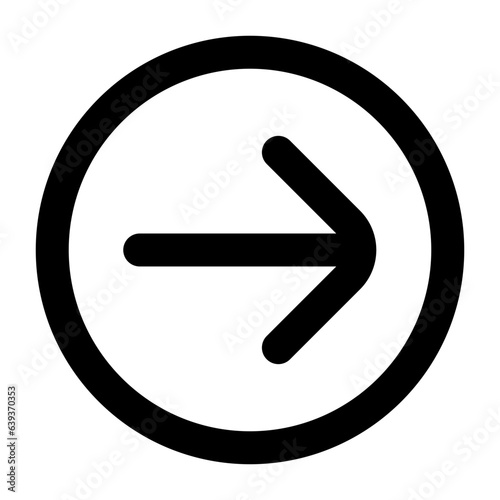 Arrow Right Tail Icon - High-Quality Rightward Arrow Symbol with Tail for Web, Mobile, Navigation, and User Interface Design