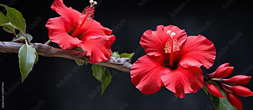 Fototapeta premium Hibiscus bloom in Asia