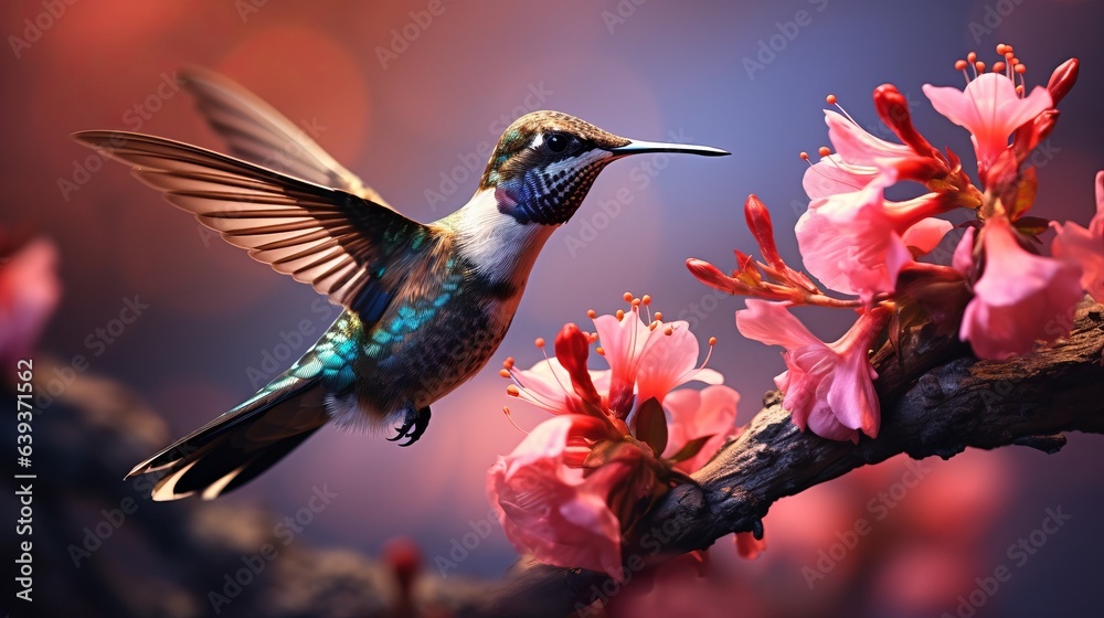 Fototapeta premium hummingbird on a flower