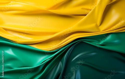 two pictures of a flag from brazil in the style of color field minimalism