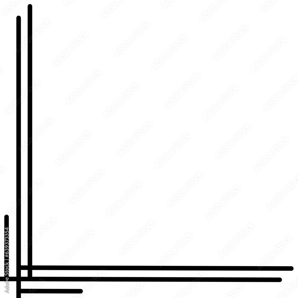 Corner Straight Line Decoration Corner Straight Line Decoration