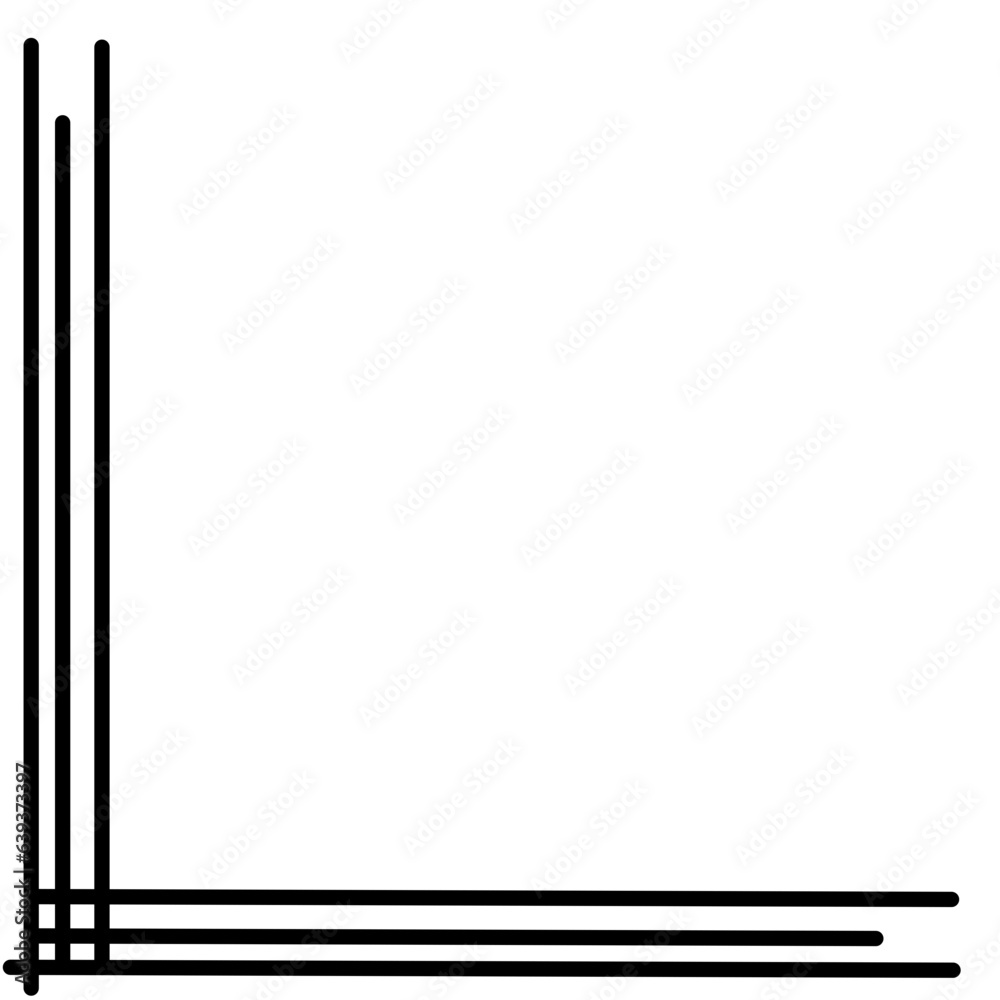 Corner Straight Line Decoration Corner Straight Line Decoration