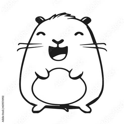 illustration of cartoon hamster