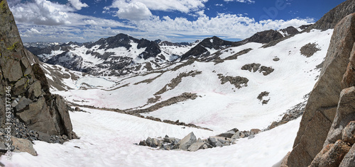 Panorama From Echo Col Down To LeConte Canyon In Kings Canyon National Park photo