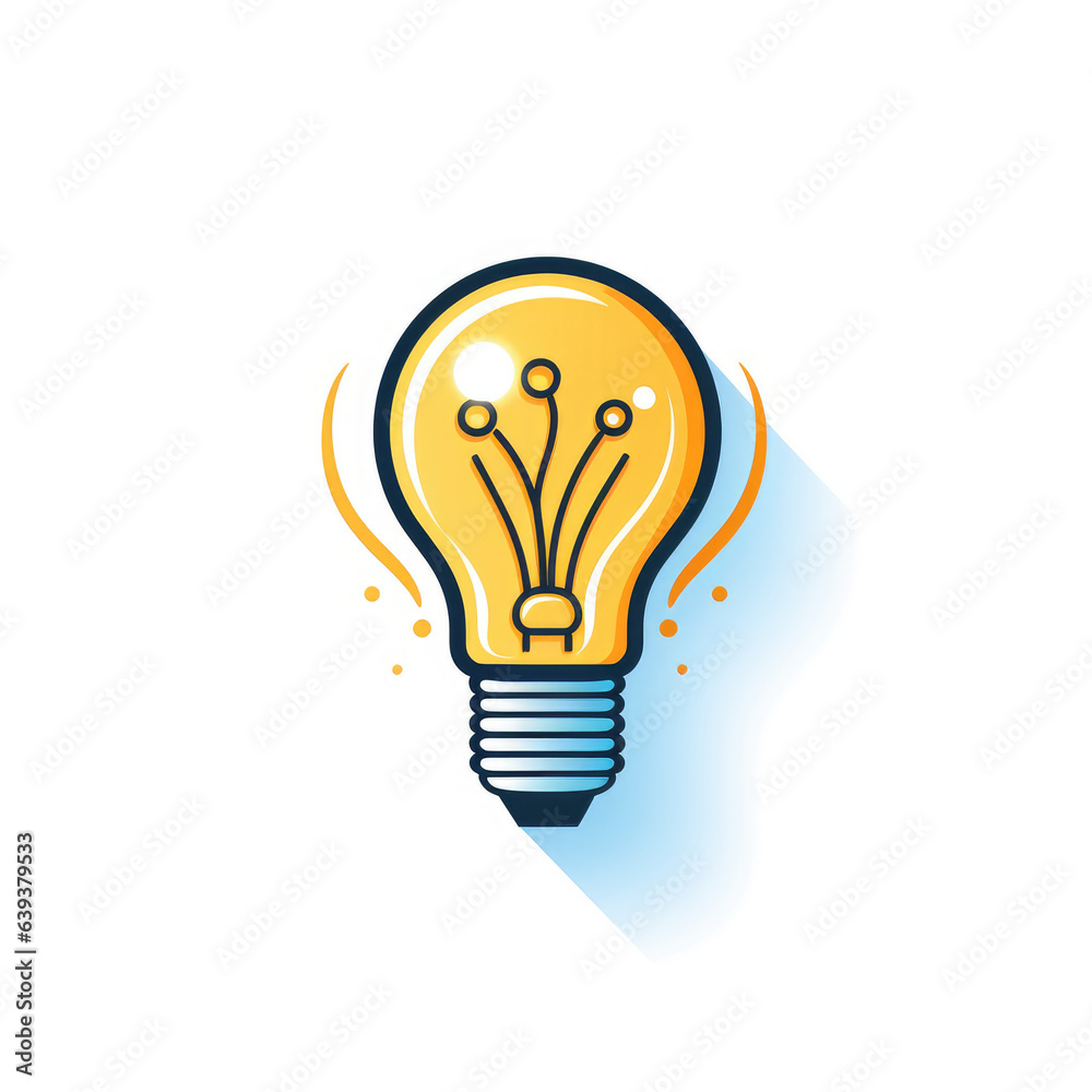 Light bulb icon vector. Flat Bulb, Creative ideas, solution symbol Light bulb icon vector. Flat Bulb, Creative ideas, solution symbol