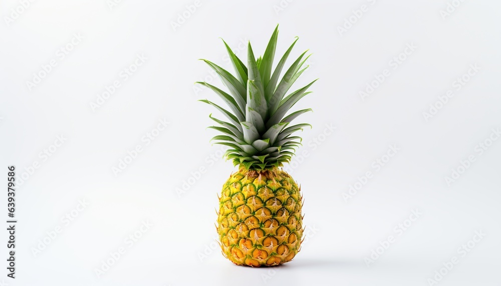 pineapple on white background