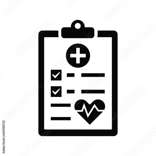 Health, medical chart icon