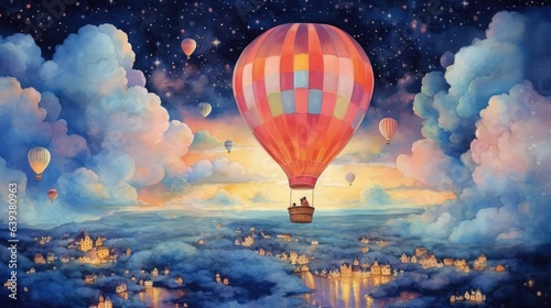 Air balloon painting very creative