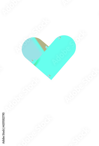 vector glass heart