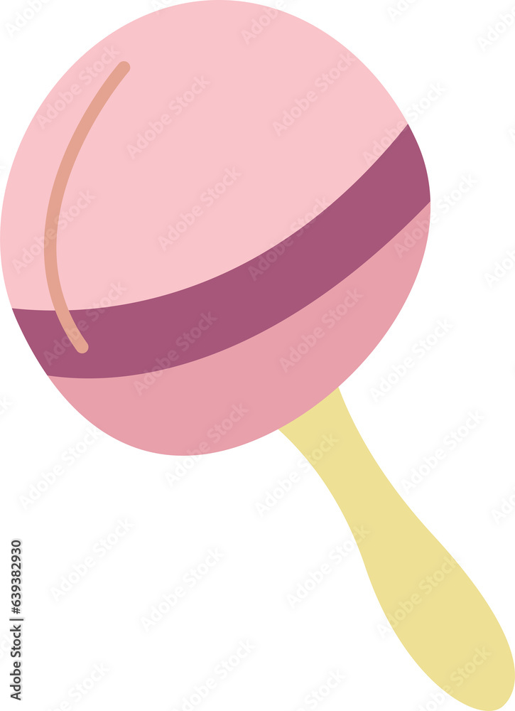 Cute hand drawn rattle. Cute hand drawn rattle.