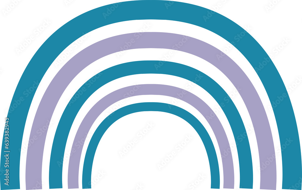 Obraz premium Cute hand drawn rainbow.