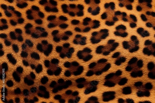 Beautiful seamless pattern with leopard or jaguar fur skin  wild nature endless texture rapport template.
