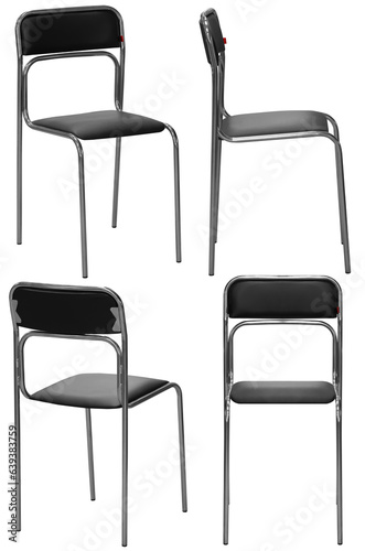 Office chair. Interior element. Isolated from the background. From different angles