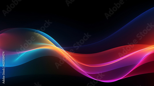 A vibrant and dynamic wave of colorful