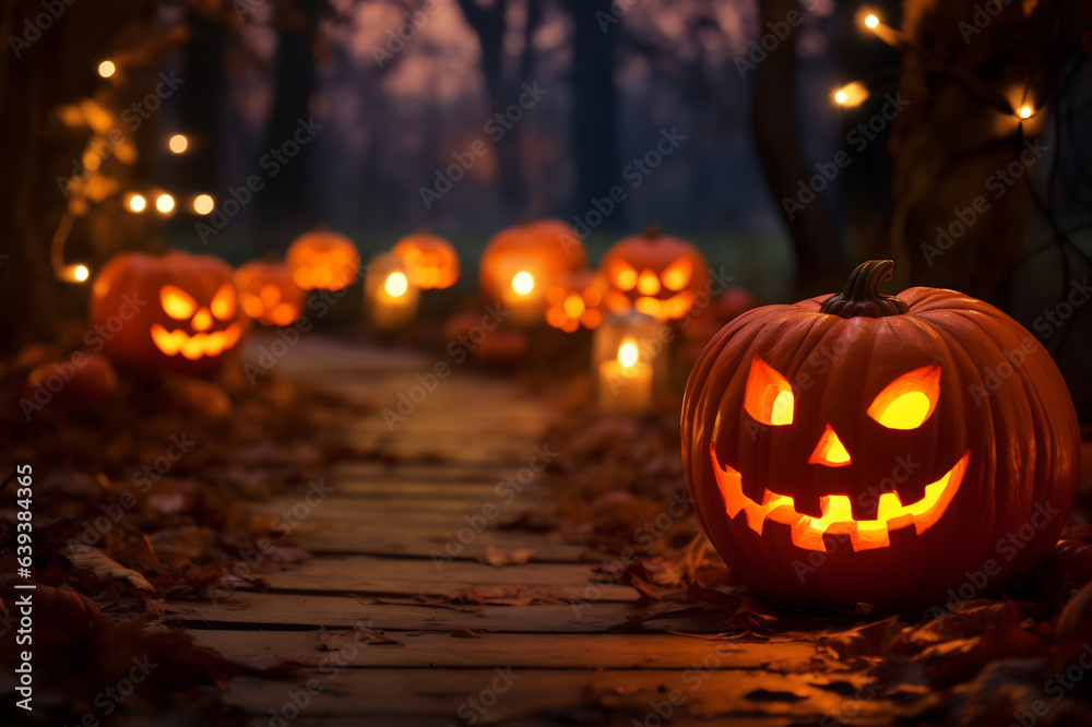 Glowing spooky pumpkin lantern light up Glowing spooky pumpkin lantern light up