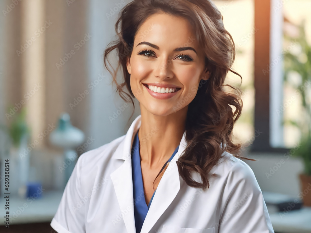 Beautiful smiling woman doctor, dentist Beautiful smiling woman doctor, dentist