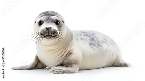 Seal on white background