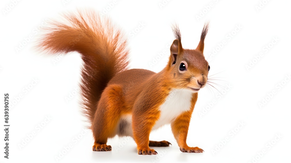 Squirrel on white background Squirrel on white background