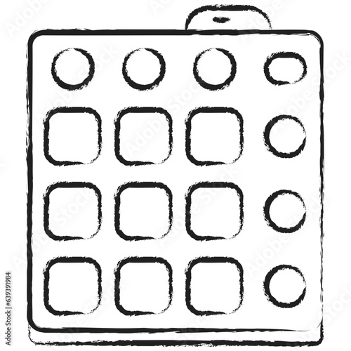 Hand drawn Music Launchpad  icon