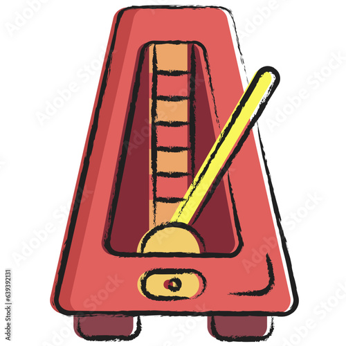 Hand drawn Metronome icon