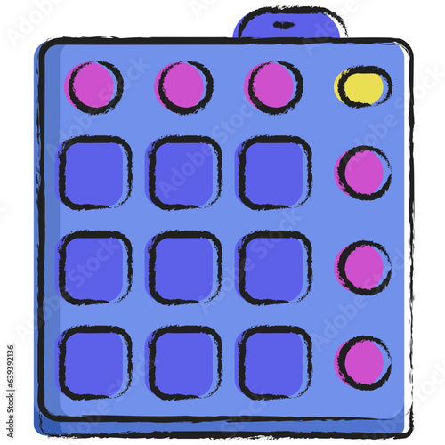 Hand drawn Music Launchpad  icon