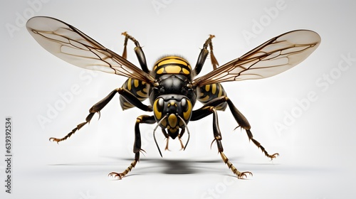 abstract wasp on a white background