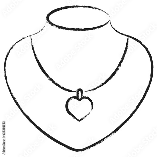 Hand drawn Necklace icon