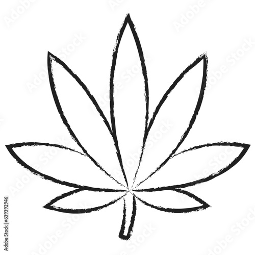 Hand drawn Cannabis icon