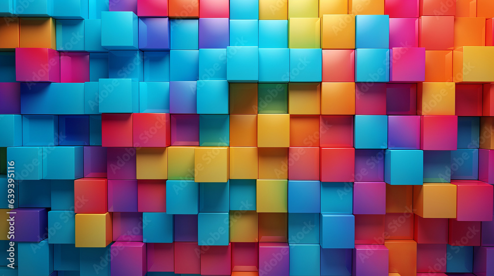 A vibrant and colorful abstract composition of A vibrant and colorful abstract composition of