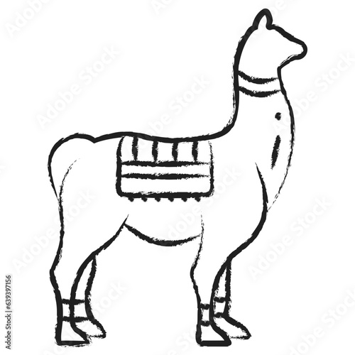 Hand drawn Llama icon