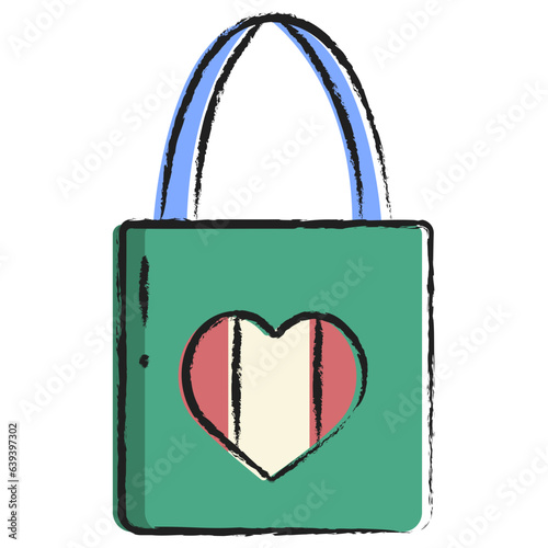 Hand drawn Totebag icon
