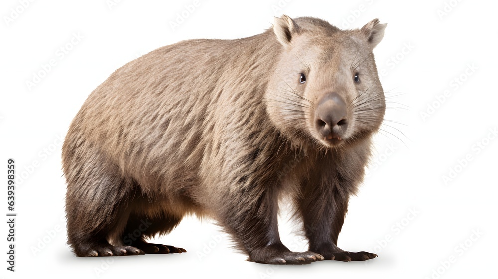 wombat on a white background wombat on a white background