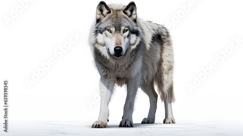 wolf on a white background