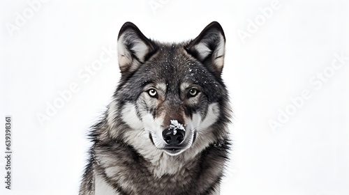 wolf on a white background