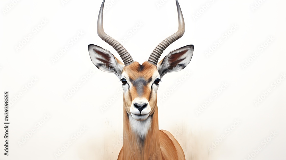 deer on a white background deer on a white background