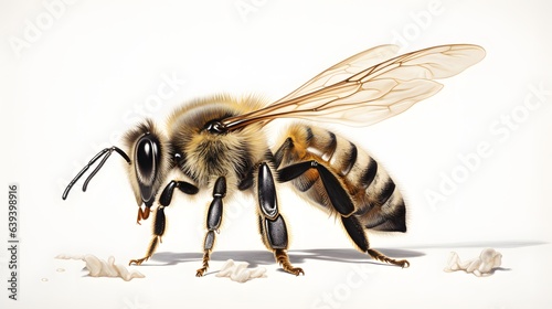 bee on a white background © Oleksandr